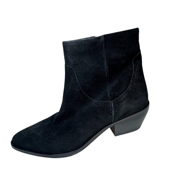 Bruno Magli Women Fabiana Black Italian Suede Ankle Boots 40.5/9 NEW $495 - Picture 1 of 6